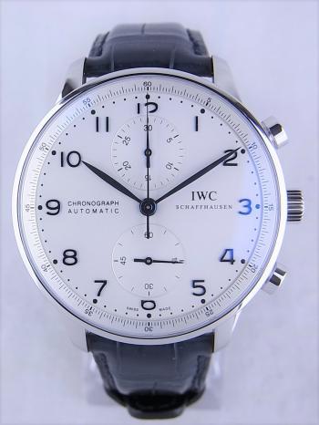 IWCポルトギーゼクロノグラフシルバー文字盤IW371446