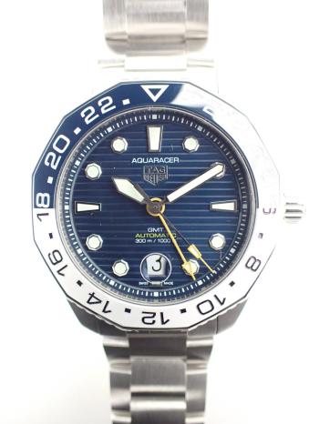 タグホイヤー アクアレーサープロフェッショナル300 GMT ブルー文字盤 WBP2010.BA0632