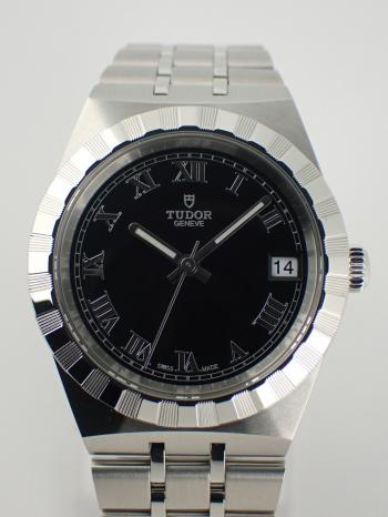 チューダー ロイヤル ブラック文字盤 ローマンインデックス 28400(M28400-0003)