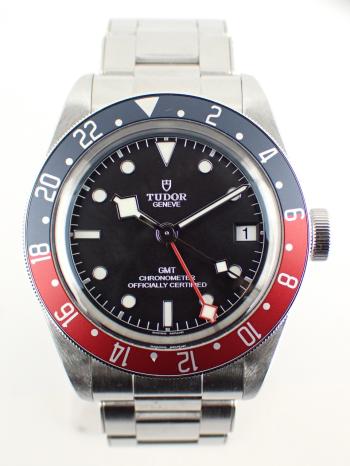 チューダー ブラックベイ GMT ペプシベゼル SSブレス ブラック文字盤 79830RB